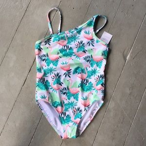 Girls large 10/12 Gymboree flamingo bathing suit